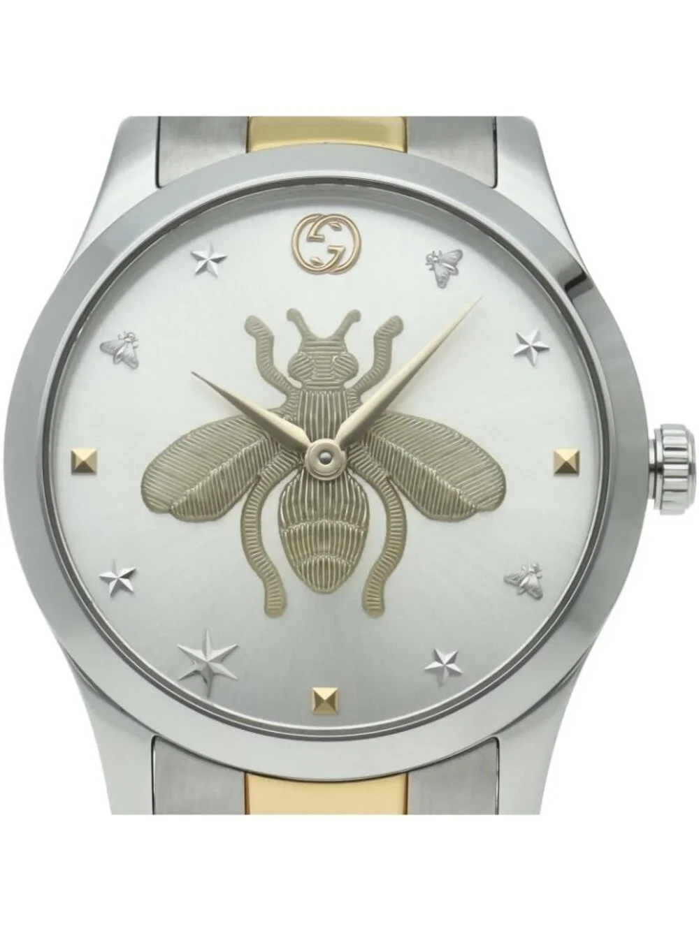 Gucci G-timeless Watch 126.4 SS Silver Polished